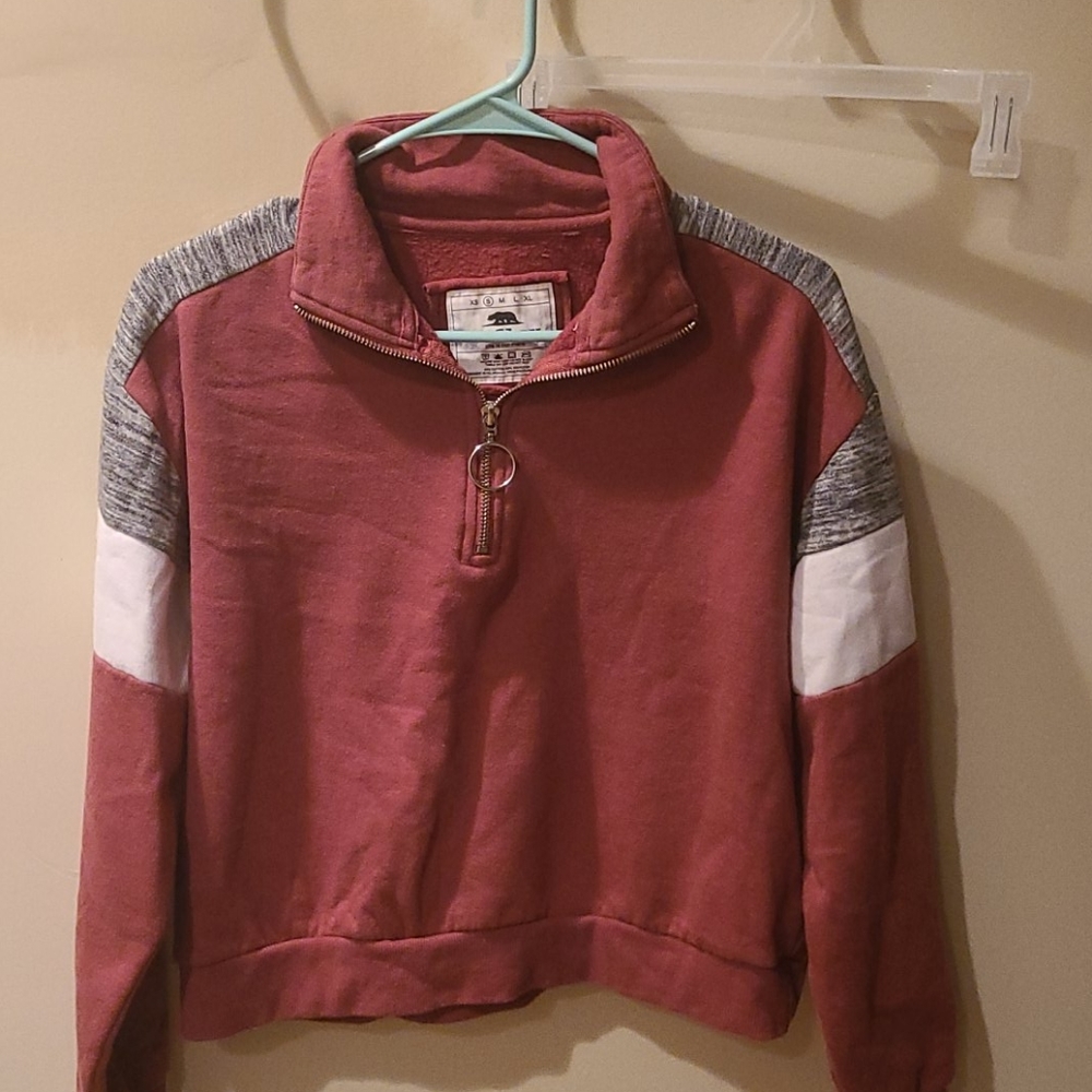 Cropped thick sweateshirt